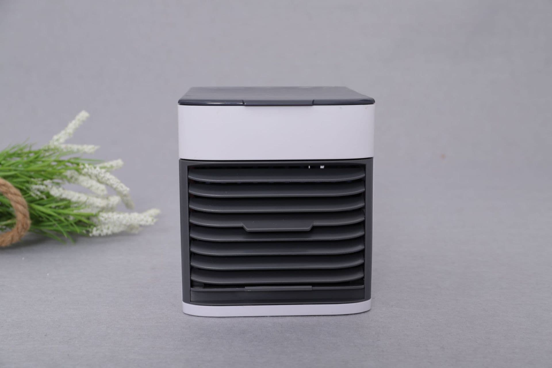 image-Cross-border foreign trade portable mini air cooler usb small fan second generation air conditioner fan water cooling fan desktop fan