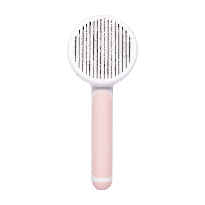 image-Cross-border new product Little Bee Pet Needle Comb Cat Comb One-click Grooming Artifact Pet Comb Factory Direct Sales