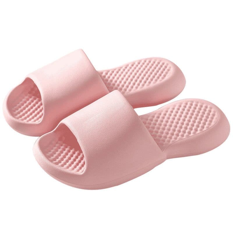 image-Summer thick-bottomed shit-feeling slippers soft household indoor bathroom slippers men's home women's EVA sandals and slippers light couple