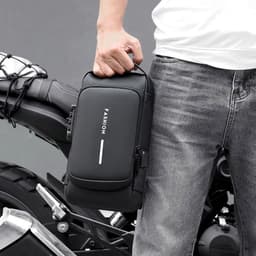 image-Men's motorcycle bag password anti-theft chest bag men's bag shoulder bag sports waist bag leisure multi-functional messenger bag