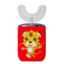 image-Excellent white baby U-shaped electric toothbrush for children 2-6-12 years old and above children U-shaped sonic brushing artifact dinosaur