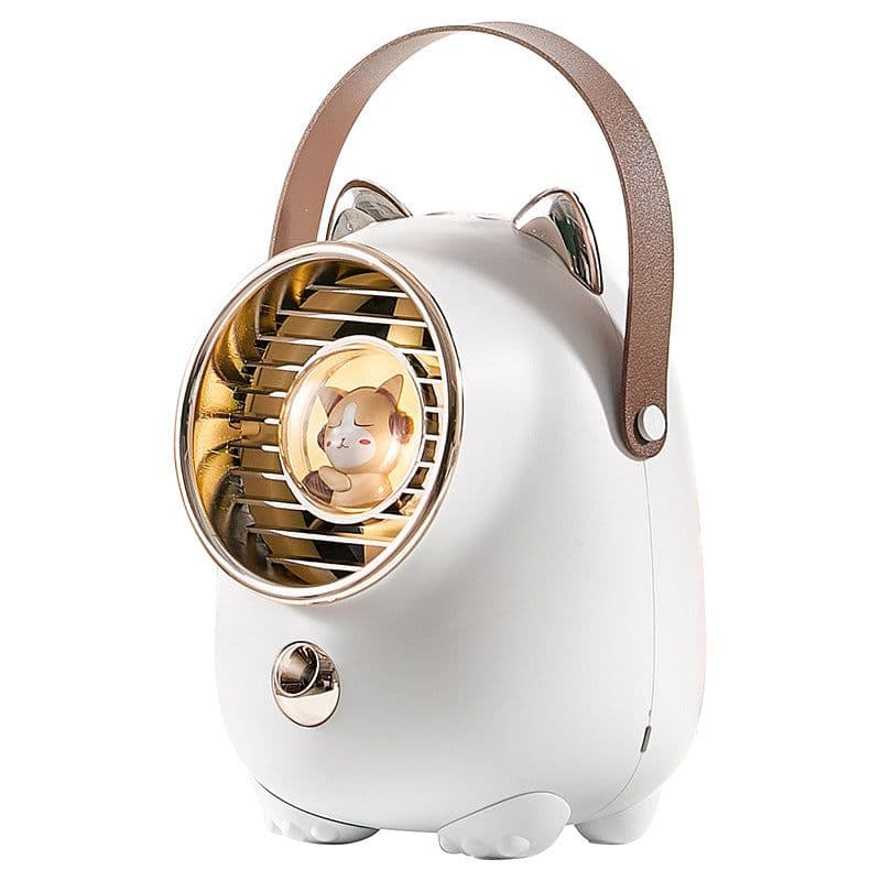 image-New turbo water cooling fan usb desktop spray electric fan air circulation portable air conditioning refrigeration fan