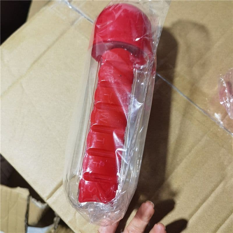 image-Creative two-in-one medicine box water cup seven-day packaging outdoor portable water bottle one week with medicine box cup wholesale