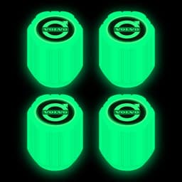 image-Net red luminous tire valve cap car valve cap motorcycle electric vehicle vacuum tire valve luminous valve cover