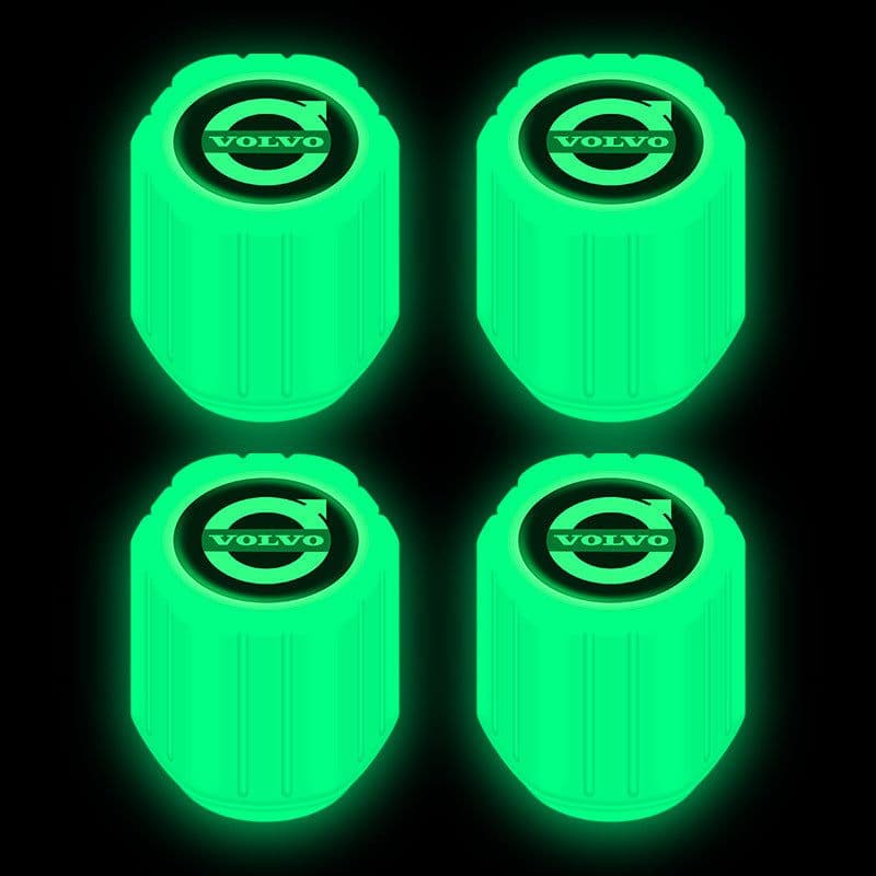image-Net red luminous tire valve cap car valve cap motorcycle electric vehicle vacuum tire valve luminous valve cover