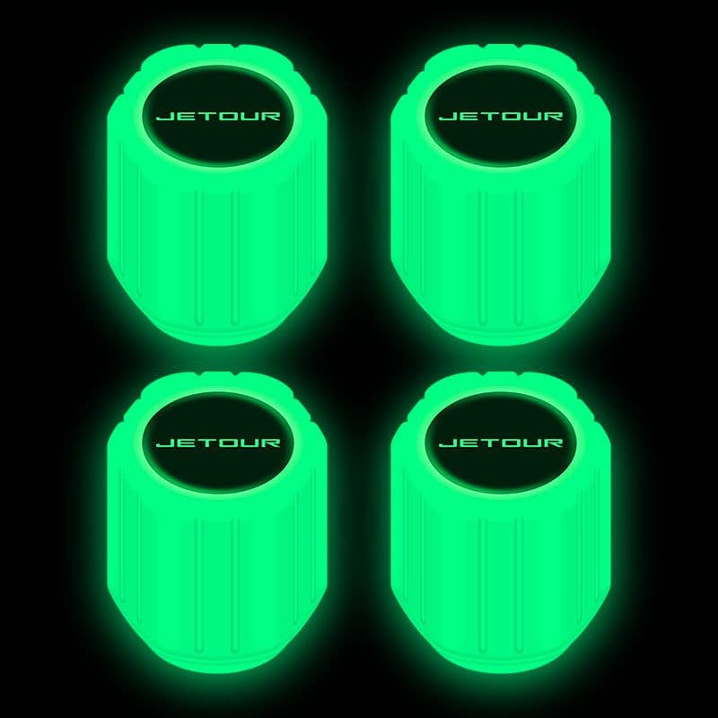 image-Net red luminous tire valve cap car valve cap motorcycle electric vehicle vacuum tire valve luminous valve cover