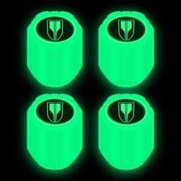 image-Net red luminous tire valve cap car valve cap motorcycle electric vehicle vacuum tire valve luminous valve cover