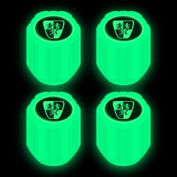 image-Net red luminous tire valve cap car valve cap motorcycle electric vehicle vacuum tire valve luminous valve cover