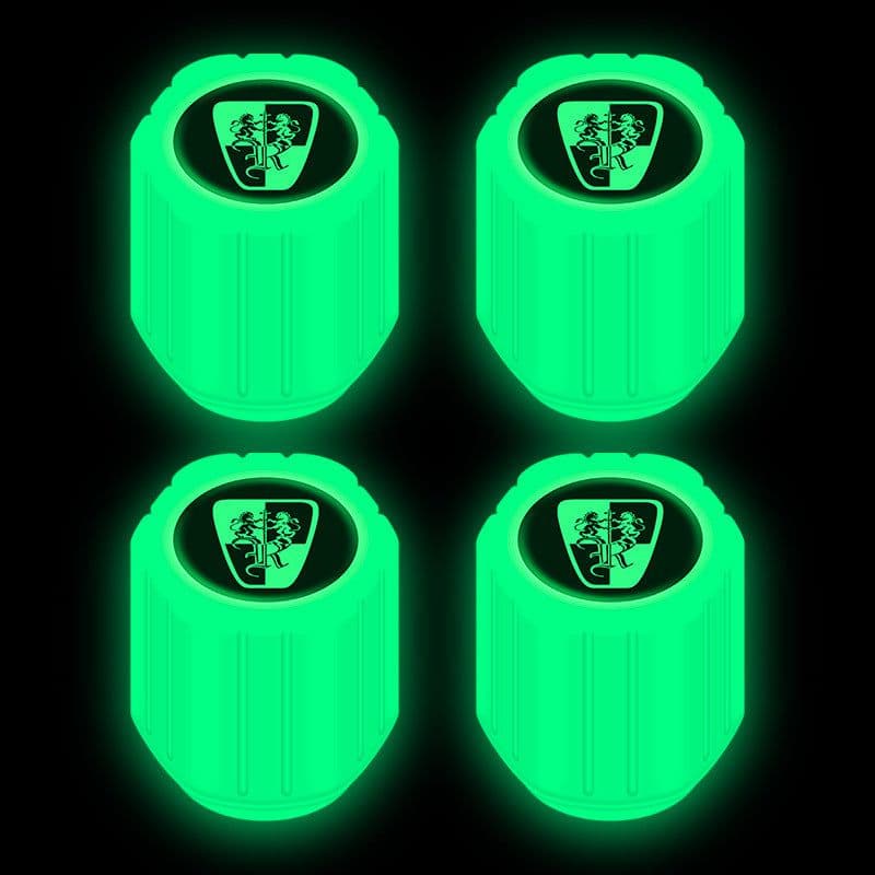 image-Net red luminous tire valve cap car valve cap motorcycle electric vehicle vacuum tire valve luminous valve cover