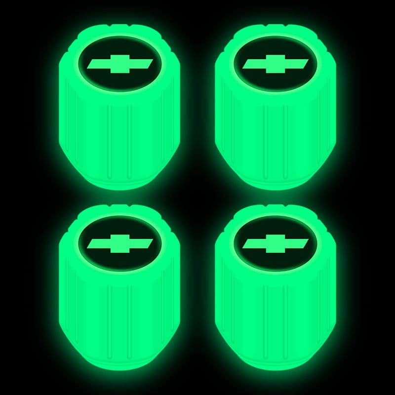 image-Net red luminous tire valve cap car valve cap motorcycle electric vehicle vacuum tire valve luminous valve cover