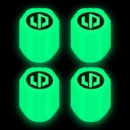image-Net red luminous tire valve cap car valve cap motorcycle electric vehicle vacuum tire valve luminous valve cover
