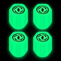image-Net red luminous tire valve cap car valve cap motorcycle electric vehicle vacuum tire valve luminous valve cover