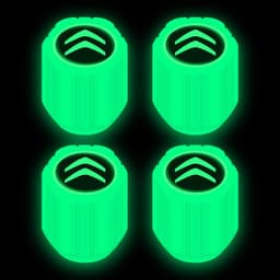 image-Net red luminous tire valve cap car valve cap motorcycle electric vehicle vacuum tire valve luminous valve cover