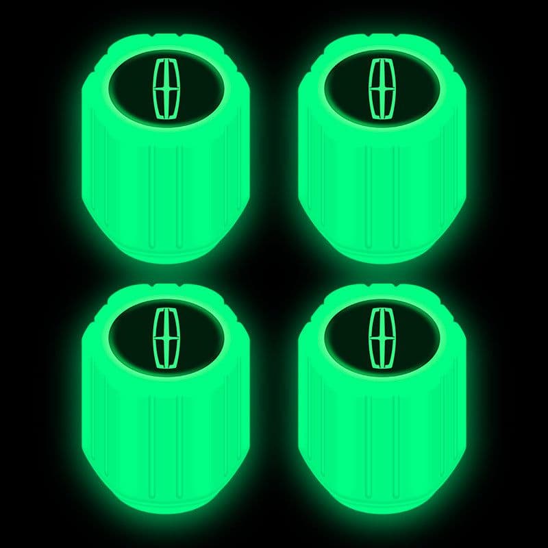 image-Net red luminous tire valve cap car valve cap motorcycle electric vehicle vacuum tire valve luminous valve cover