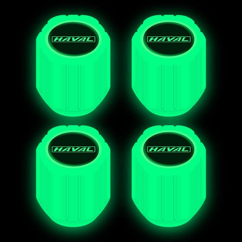 image-Net red luminous tire valve cap car valve cap motorcycle electric vehicle vacuum tire valve luminous valve cover
