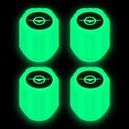 image-Net red luminous tire valve cap car valve cap motorcycle electric vehicle vacuum tire valve luminous valve cover