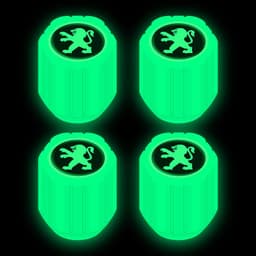 image-Net red luminous tire valve cap car valve cap motorcycle electric vehicle vacuum tire valve luminous valve cover