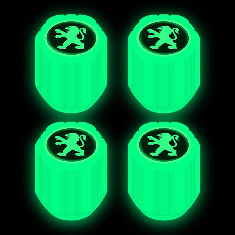 image-Net red luminous tire valve cap car valve cap motorcycle electric vehicle vacuum tire valve luminous valve cover
