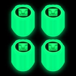 image-Net red luminous tire valve cap car valve cap motorcycle electric vehicle vacuum tire valve luminous valve cover