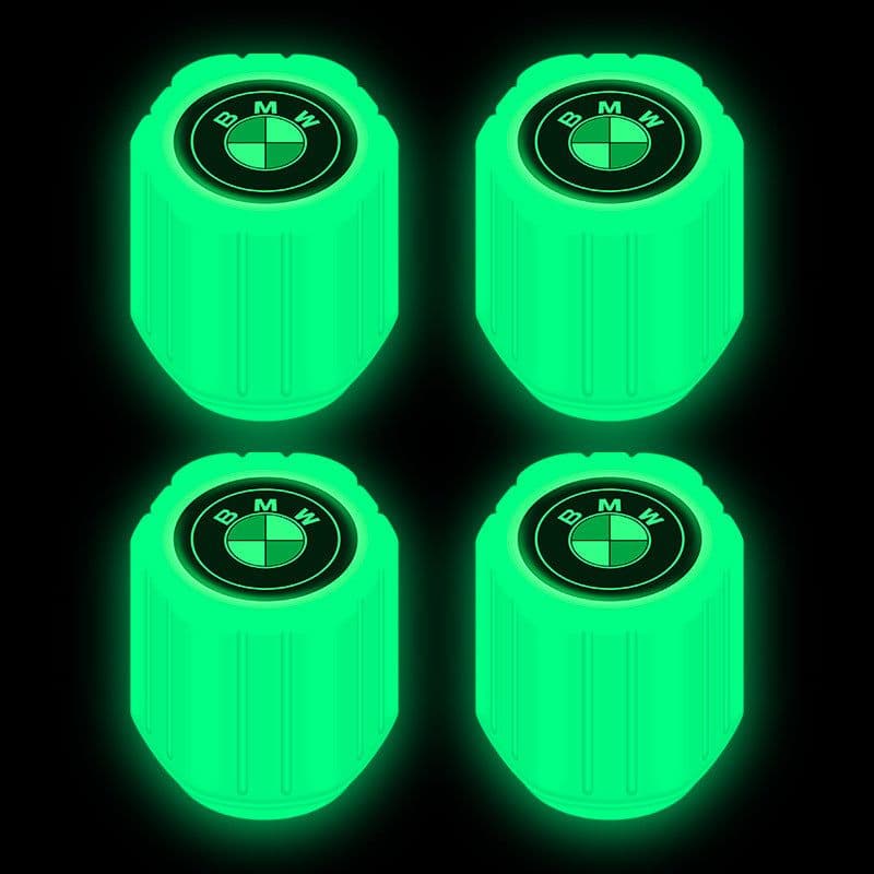image-Net red luminous tire valve cap car valve cap motorcycle electric vehicle vacuum tire valve luminous valve cover