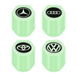 image-Net red luminous tire valve cap car valve cap motorcycle electric vehicle vacuum tire valve luminous valve cover