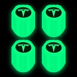 image-Net red luminous tire valve cap car valve cap motorcycle electric vehicle vacuum tire valve luminous valve cover