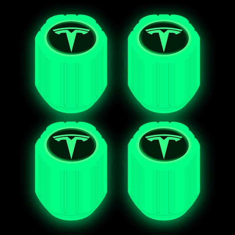 image-Net red luminous tire valve cap car valve cap motorcycle electric vehicle vacuum tire valve luminous valve cover