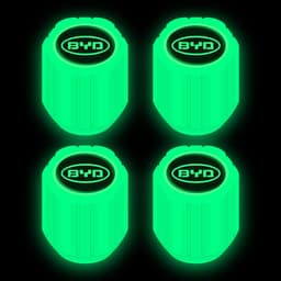 image-Net red luminous tire valve cap car valve cap motorcycle electric vehicle vacuum tire valve luminous valve cover