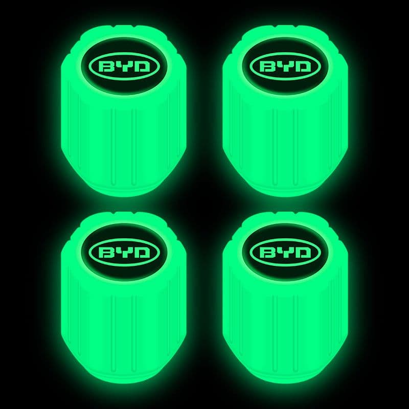 image-Net red luminous tire valve cap car valve cap motorcycle electric vehicle vacuum tire valve luminous valve cover