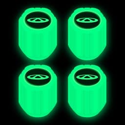 image-Net red luminous tire valve cap car valve cap motorcycle electric vehicle vacuum tire valve luminous valve cover