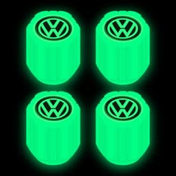 image-Net red luminous tire valve cap car valve cap motorcycle electric vehicle vacuum tire valve luminous valve cover