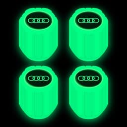image-Net red luminous tire valve cap car valve cap motorcycle electric vehicle vacuum tire valve luminous valve cover