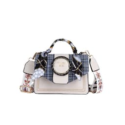 image-Bag women's bag new 2021 autumn and winter contrast color shoulder bag fashion casual small square bag PU simple hand-held messenger bag