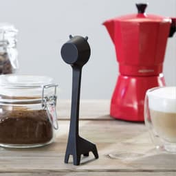image-Cross-border creative cartoon giraffe shaped coffee spoon cute coffee bean powder quantitative spoon measuring plastic small spoon