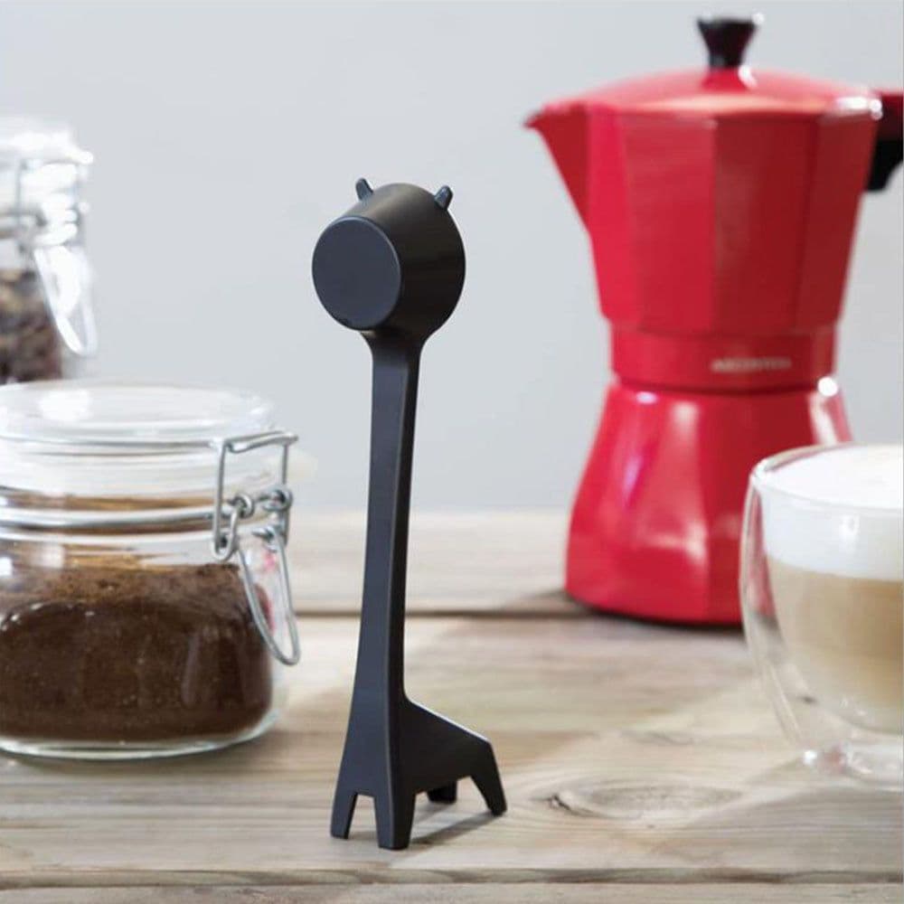image-Cross-border creative cartoon giraffe shaped coffee spoon cute coffee bean powder quantitative spoon measuring plastic small spoon