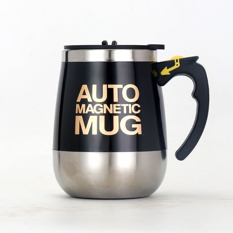 image-Factory direct sales usb charging magnetic stirring cup 400ml creative with lid coffee stirring cup electric magnetized cup