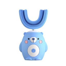 image-New children's U-shaped electric toothbrush 2-6-12 years old baby brushing teeth automatic u-shaped rechargeable tooth cleaner wholesale