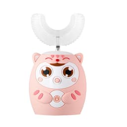 image-New children's U-shaped electric toothbrush 2-6-12 years old baby brushing teeth automatic u-shaped rechargeable tooth cleaner wholesale