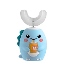 image-New children's U-shaped electric toothbrush 2-6-12 years old baby brushing teeth automatic u-shaped rechargeable tooth cleaner wholesale