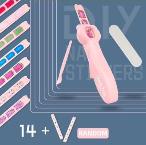 image-Magic drilling rig blingbling girl play house nail rig hair sticker toy blinger