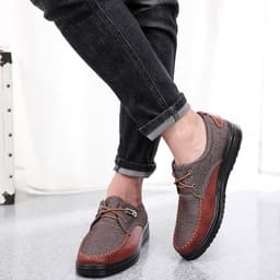 image-New spring and autumn old Beijing cloth shoes middle-aged and elderly men's shoes dad light and comfortable low-top casual soft-soled men's single shoes