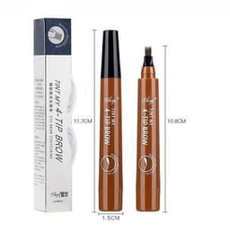 image-Cross-border hot selling four-prong eyebrow pencil Chinese and English version packaging four-prong water eyebrow pencil four-head eyebrow pencil thick rod liquid eyebrow pencil
