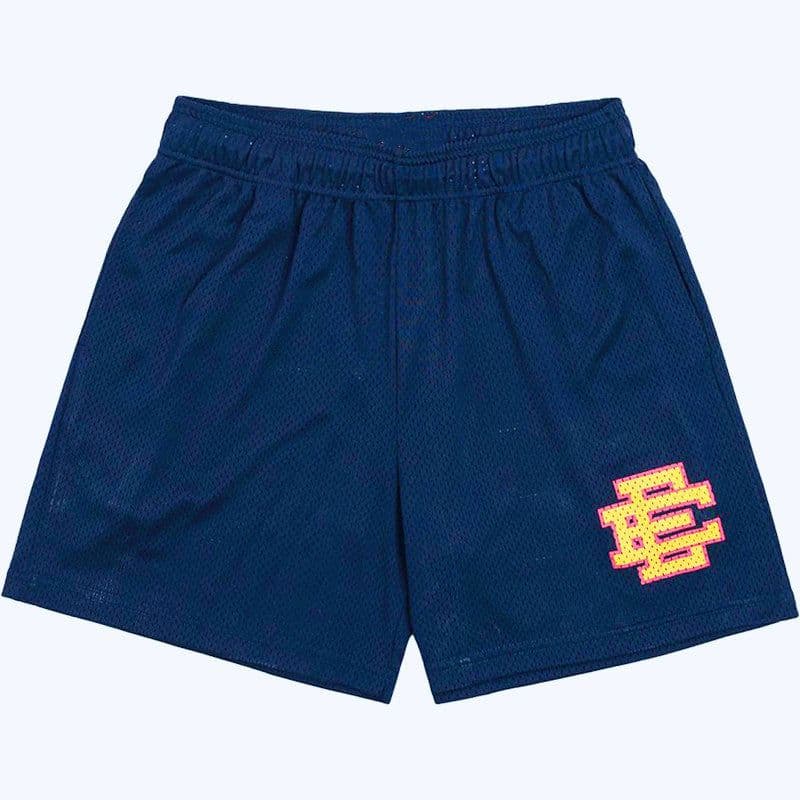 image-men's fitness shorts muscle sports running quarter pants mesh breathable shorts