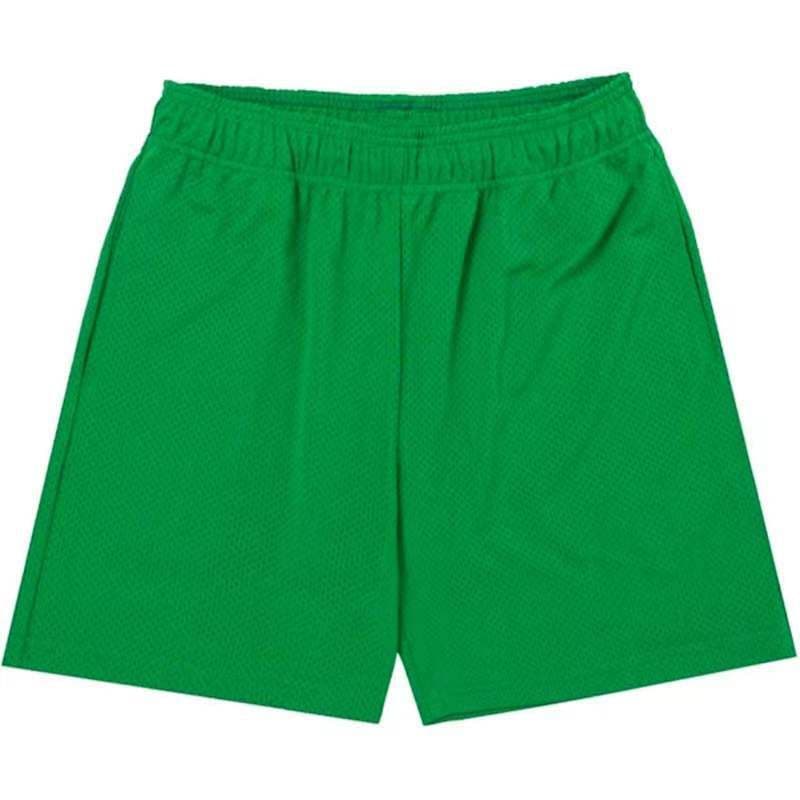 image-men's fitness shorts muscle sports running quarter pants mesh breathable shorts