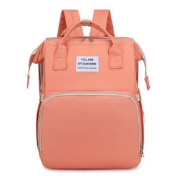 image-New Fashion Mommy Bag Folding Crib Mother and Baby Bag Large Capacity Portable Baby Bottle Diaper Backpack Mommy Bag