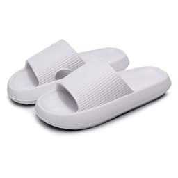 image-Cross-border 5001 Bathroom Thick Sole Slippers Female Summer Couple Home Sandals and Slippers Rubber Plastic EVA Slippers Male