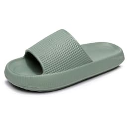 image-Cross-border 5001 Bathroom Thick Sole Slippers Female Summer Couple Home Sandals and Slippers Rubber Plastic EVA Slippers Male