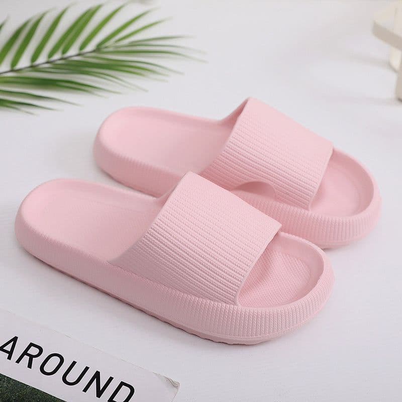 image-Cross-border 5001 Bathroom Thick Sole Slippers Female Summer Couple Home Sandals and Slippers Rubber Plastic EVA Slippers Male