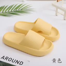 image-Cross-border 5001 Bathroom Thick Sole Slippers Female Summer Couple Home Sandals and Slippers Rubber Plastic EVA Slippers Male