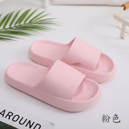 image-Cross-border 5001 Bathroom Thick Sole Slippers Female Summer Couple Home Sandals and Slippers Rubber Plastic EVA Slippers Male